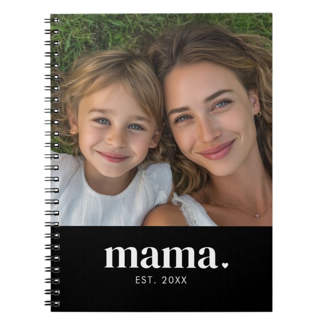 Cuaderno Foto de Mamá Moderna (Frente)
