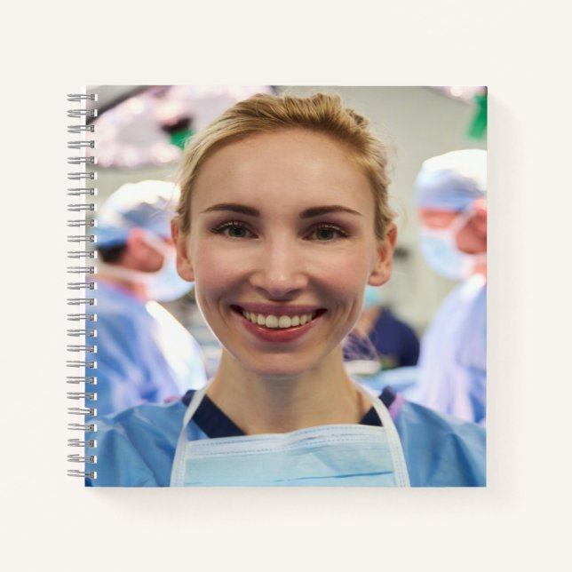 Cuaderno Foto de médico personalizar (Anverso)