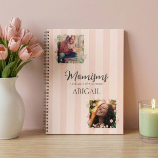 Cuaderno Foto de Momismos de flor silvestre rosa