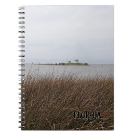 Cuaderno Foto de Needlerush prohibida en la playa del golfo