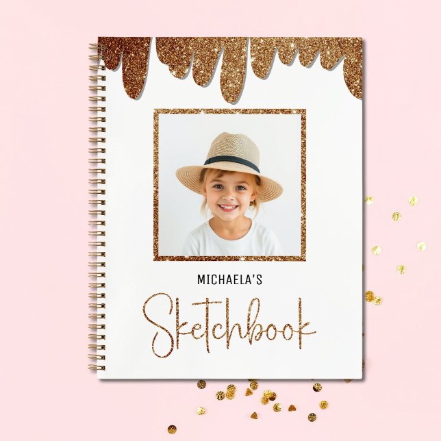 Cuaderno Foto de niños con brillo dorado (Subido por el creador)
