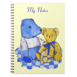 Cuaderno foto de oso de peluche lindo