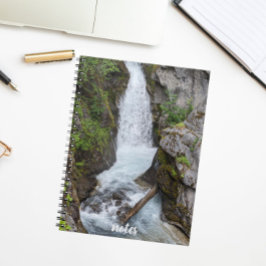 Cuaderno Foto de paisaje de cascada prístina