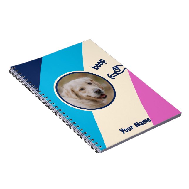 Cuaderno Foto de perro Boop My Nose (Lado Derecho)
