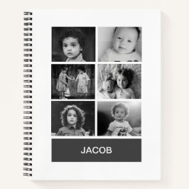 Cuaderno Foto de Personalizado blanco y negro - Personaliza