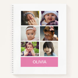 Cuaderno Foto de Personalizado rosa pastel - Personalizada