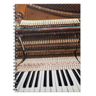 Cuaderno Foto de piano de antiguo concierto