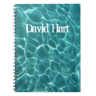 Cuaderno Foto de piscina verde acuático