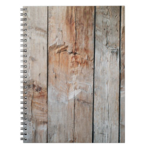 Cuaderno Foto de primer plano del panel de madera