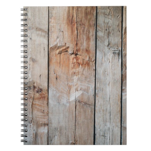 Cuaderno Foto de primer plano del panel de madera (Frente)