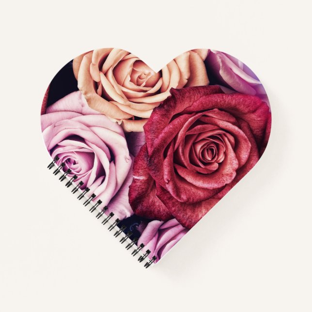 Cuaderno Foto de Rosas Rosa Bouquet (Anverso)