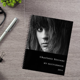 Cuaderno Foto de Sketchbook en blanco negro