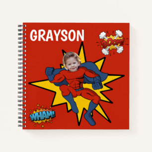 Cuaderno Foto de superhéroe genial para niños
