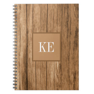 Cuaderno Foto de textura de madera marrón