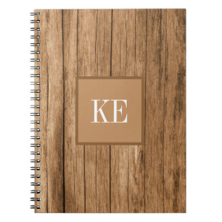 Cuaderno Foto de textura de madera marrón