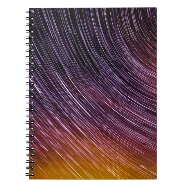 Cuaderno Foto de Timelapse del cielo estrellado (Frente)