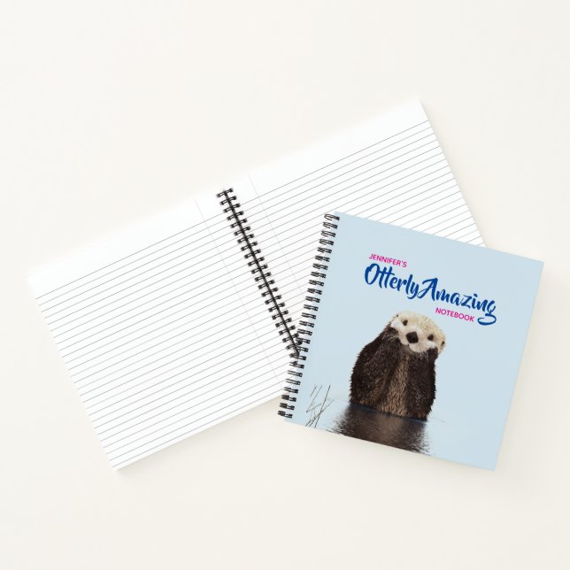 Cuaderno Foto de una nutria muy pequeña. (Interior)