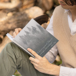 Cuaderno Foto de Wilderness Forestal con cita de John Muir