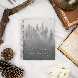 Cuaderno Foto de Wilderness Forestal con cita de John Muir
