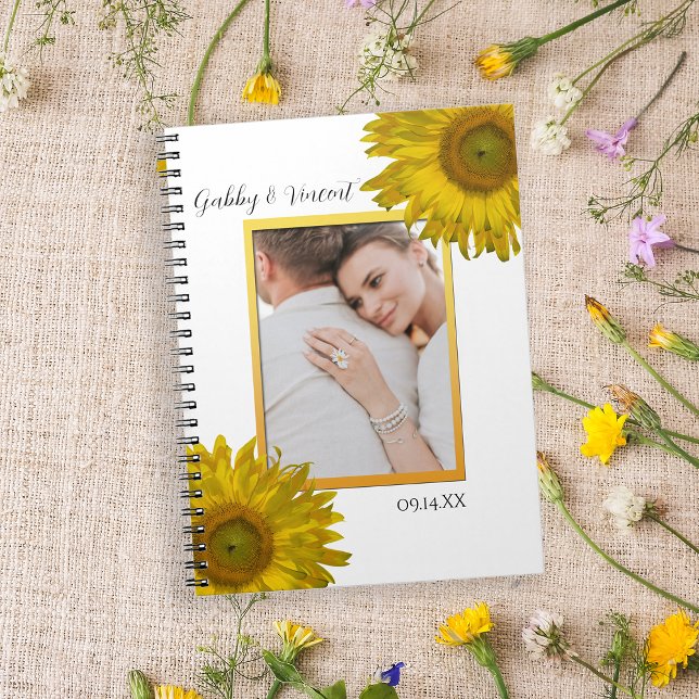 Cuaderno Foto del Boda amarillo girasol (Subido por el creador)