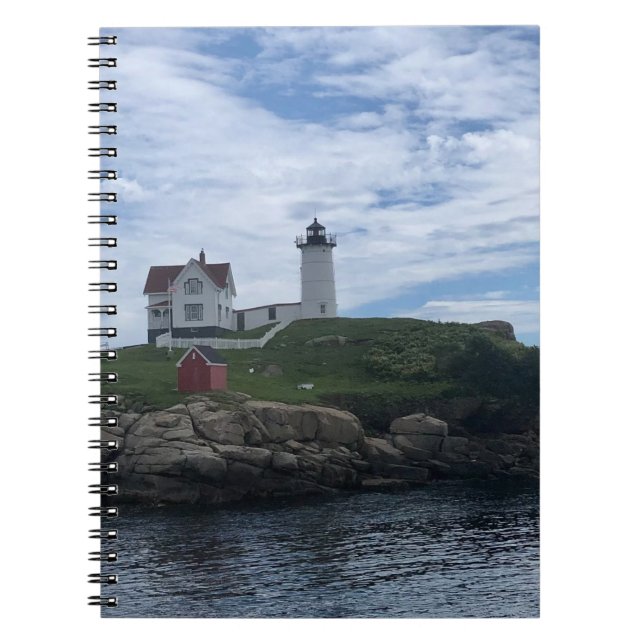 Cuaderno Foto del faro Nubble (Frente)