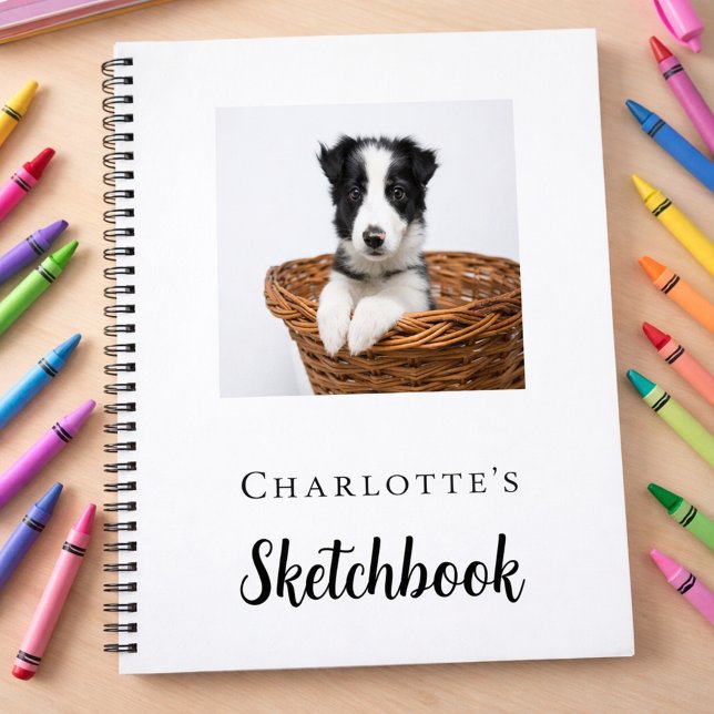 Cuaderno Foto del mascota de perro personalizado de Sketchb (Subido por el creador)