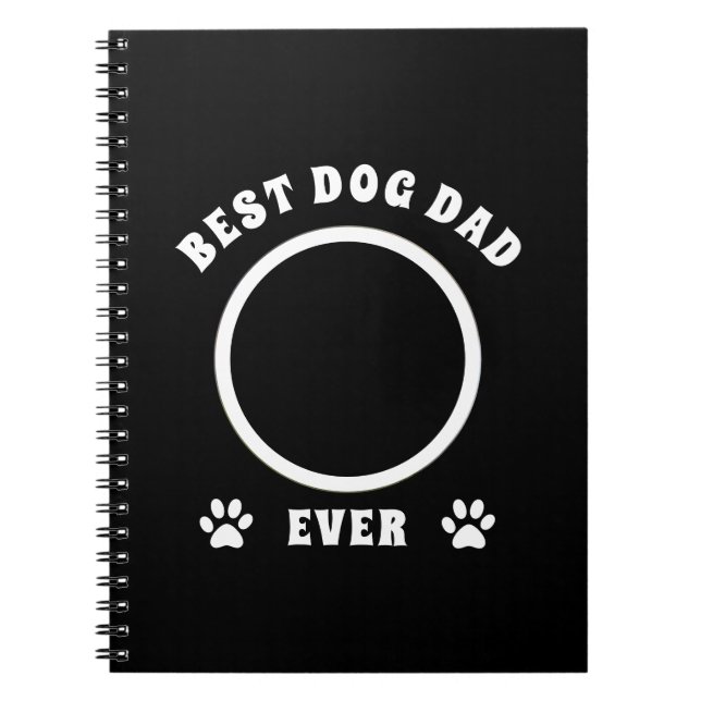 Cuaderno Foto del mejor Personalizado de papá de perro pers (Frente)