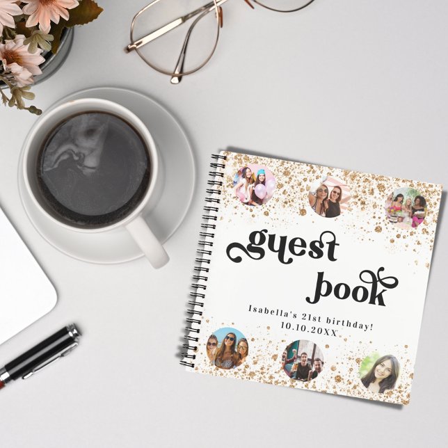 Cuaderno Foto del nombre del purpurina de oro blanco de cum (Subido por el creador)