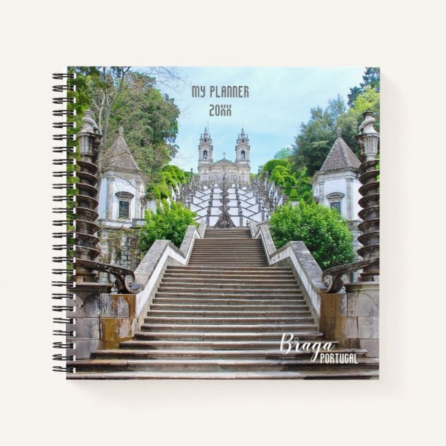 Cuaderno Foto del santuario católico Bom Jesus, Braga, Port (Anverso)