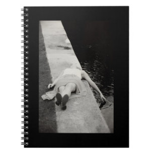 Cuaderno Foto en blanco y negro soñando