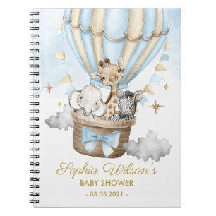 Cuaderno Foto espiral Baby Shower de globo aerostático Safa