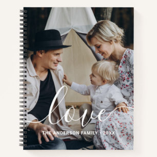 Cuaderno Foto familiar de Personalizado 'Amor' con nombre p