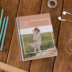 Cuaderno Foto familiar moderna   Agradecimiento