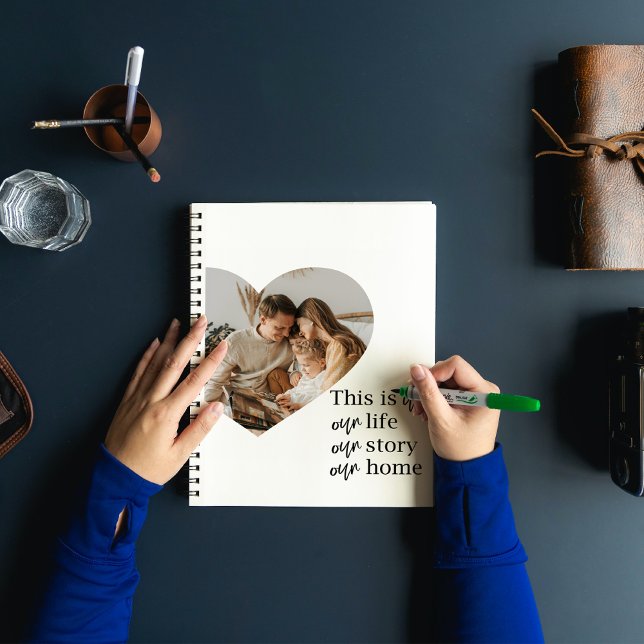 Cuaderno Foto familiar moderna de pareja y regalo de presup (Subido por el creador)