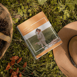 Cuaderno Foto familiar moderna y regalo del Día de Acción d