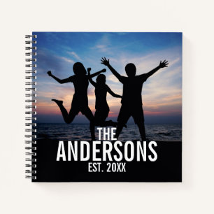 Cuaderno Foto familiar personalizada con nombre familiar
