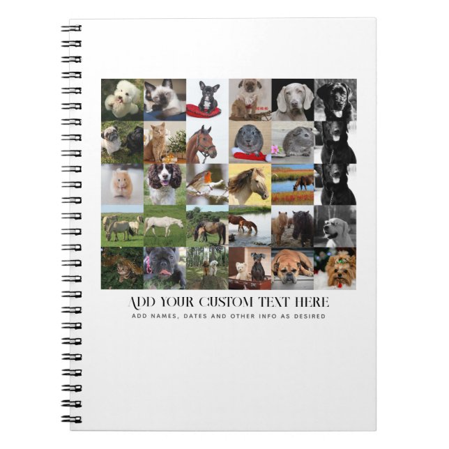 CUADERNO FOTO GIFTS TEMPLATES PERSONALIZADO MASCOTAS AMIGOS (Frente)