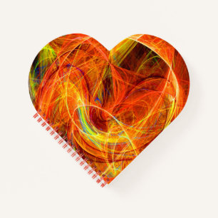 Cuaderno FOTO GRÁFICA Resumen Naranja Swift Fractal