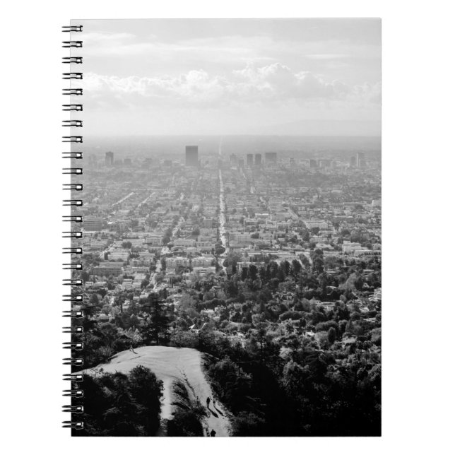 CUADERNO FOTO GRAYSCALE AERIAL DE LA CIUDAD (Frente)