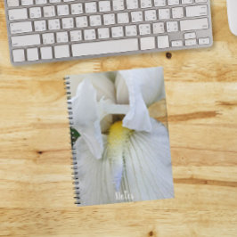 Cuaderno Foto macro de Iris con barba blanca