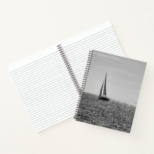 Cuaderno Foto moderna de Guay del barco de vela en verano