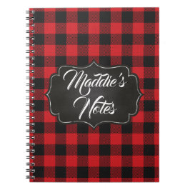 Cuaderno Foto Personalizada de Cuadro de Búfalo de Moda