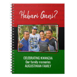 Cuaderno Foto personalizada de HABARI GANI Kwanzaa