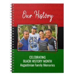 Cuaderno Foto personalizada de la familia del mes de la HIS