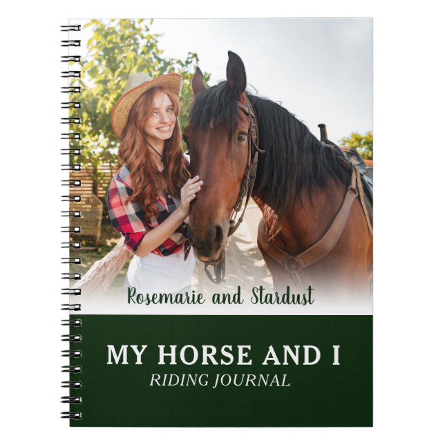 Cuaderno Foto personalizada de My Horse and I Riding Journa (Frente)