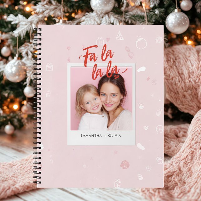 Cuaderno Foto personalizada de Navidades de Fa La La La Pin (Subido por el creador)