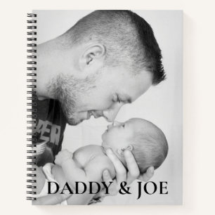 Cuaderno Foto personalizada de padre e hijo