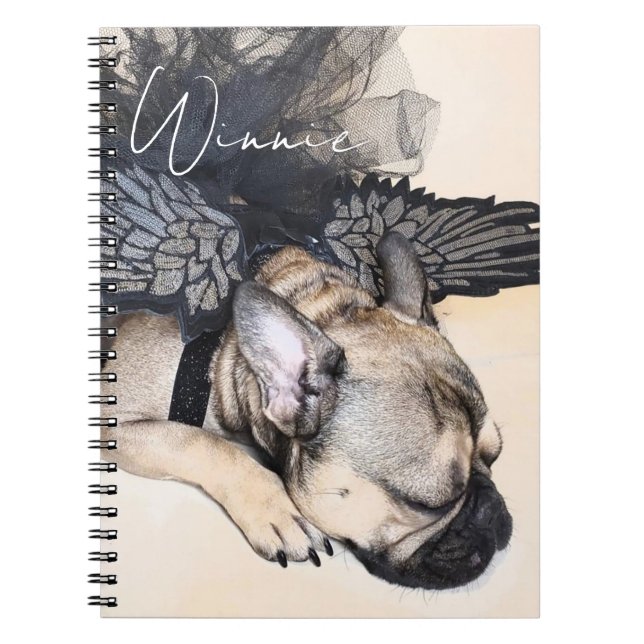Cuaderno Foto personalizada de perro amante de mascotas (Frente)