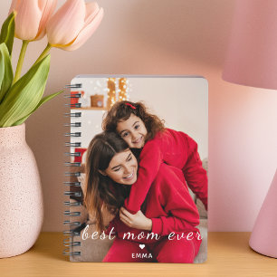 Cuaderno Foto personalizada Día de la Madre Cumpleaños Mejo