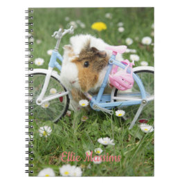 Cuaderno Foto personalizada/divertida del conejillo de